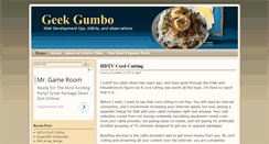 Desktop Screenshot of geekgumbo.com