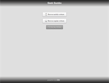 Tablet Screenshot of geekgumbo.com